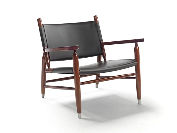 Кресло с подлокотниками из кожи  Tessa FLEXFORM фабрика FLEXFORM из Италии. Фото №1
