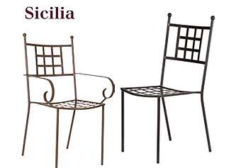 Стул металлический садовый L_Antica Deruta Sicilia