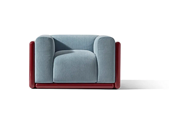 Кресло с подлокотниками из ткани CASSINA Cornaro