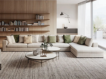 Секционный диван из ткани Frigerio Oreste 6707+6713+6715DX