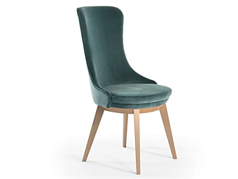 Обитый тканевый стул ROBIN CORTEZARI 604 Обитый тканевый стул ROBIN CORTEZARI 604 фабрика CORTE ZARI из Италии
