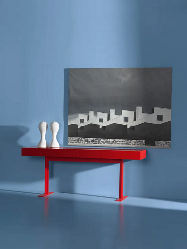 Консольный стол с ящиками из дерева CAPPELLINI Luxor фабрика Cappellini из Италии. Фото №2