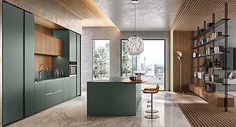 Деревянная кухня с островом ASTER CUCINE Brera Academy Деревянная кухня с островом ASTER CUCINE Brera Academy фабрика Aster Cucine из Италии