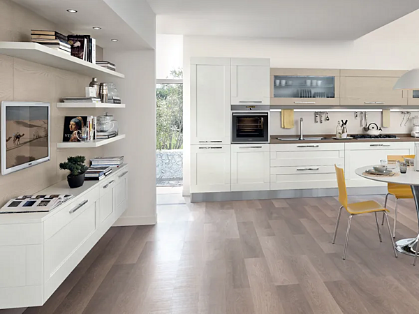 Кухня из ясеня с высокими шкафами LUBE CUCINE ASH KITCHEN Gallery 08 фабрика LUBE CUCINE из Италии. Фото №2