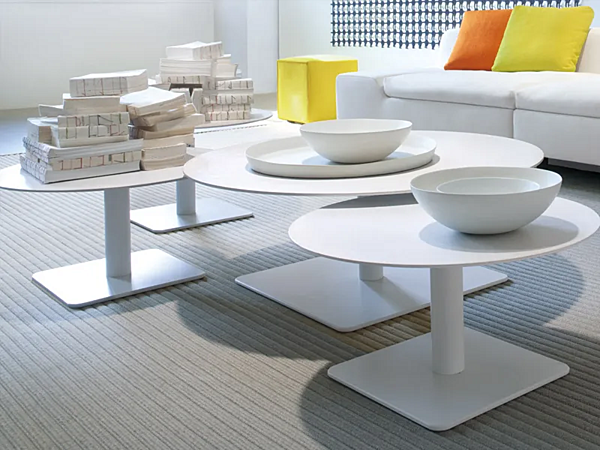 Кофейный столик круглой формы с высотой регулируемой PAOLA LENTI Giro B58E фабрика PAOLA LENTI из Италии. Фото №4