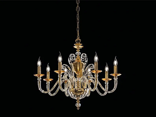 Люстра с кристаллами Donatello Alicante L8 Euroluce Lampadari фабрика EUROLUCE LAMPADARi из Италии. Фото №1