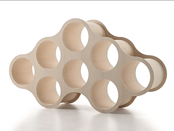 Многоуровневая деревянная книжная полка с двойной стороной Cappellini Wooden Cloud C5W1 Многоуровневая деревянная книжная полка с двойной стороной Cappellini Wooden Cloud C5W1 фабрика Cappellini из Италии