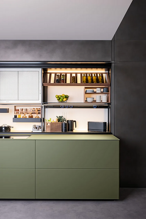Стеклянная встроенная кухня с новой системой Logica VALCUCINE Artematica Vitrum фабрика VALCUCINE из Италии. Фото №4