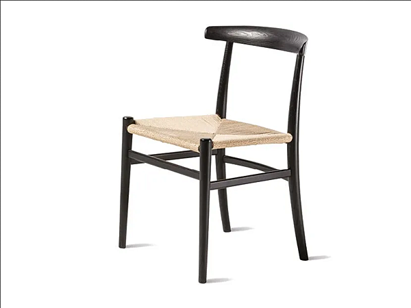 Стул с мягкой спинкой из ясеня и веревки CASAMILANO ZOE фабрика CASAMILANO из Италии. Фото №1