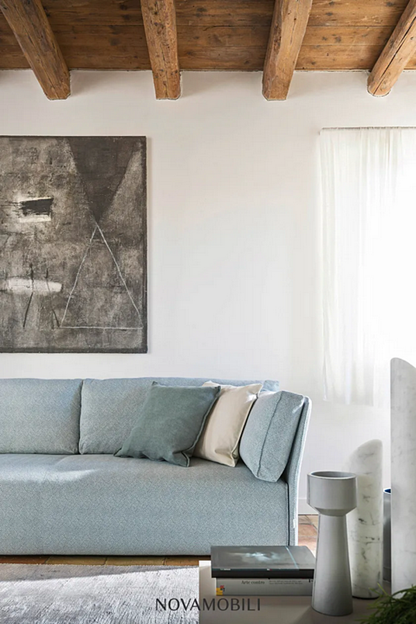 Модульный диван с мягкой спинкой из ткани NOVAMOBILI SMUK SOFA фабрика NOVAMOBILI из Италии. Фото №5