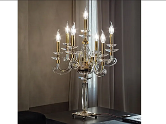Кристальная настольная лампа Alicante F6 1L Euroluce Lampadari Кристальная настольная лампа Alicante F6 1L Euroluce Lampadari фабрика EUROLUCE LAMPADARi из Италии