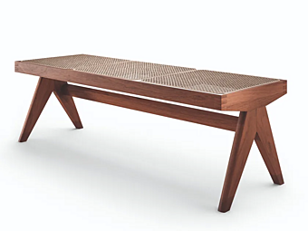 Скамья из массива дерева с венской лозой CASSINA 057 Civil Bench 057 Скамья из массива дерева с венской лозой CASSINA 057 Civil Bench 057 фабрика CASSINA из Италии