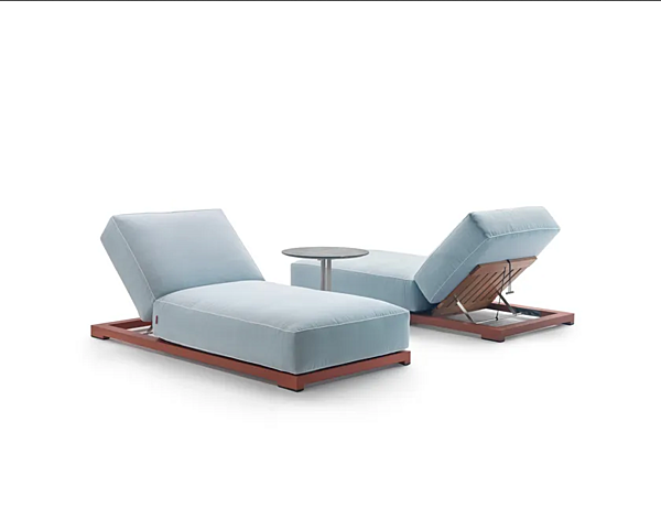 Шезлонг с регулируемой спинкой из текстиля FLEXFORM MILOS фабрика FLEXFORM из Италии. Фото №6
