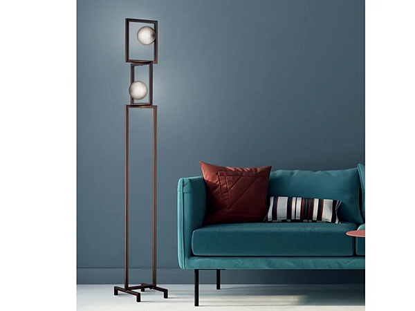 Напольная лампа из металла и пирекса Rhythm Euroluce Lampadari фабрика EUROLUCE LAMPADARi из Италии. Фото №1