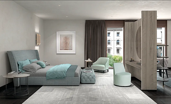 Прямоугольный пуф из кожи с квадратной стежкой CASAMILANO HYATT фабрика CASAMILANO из Италии. Фото №3