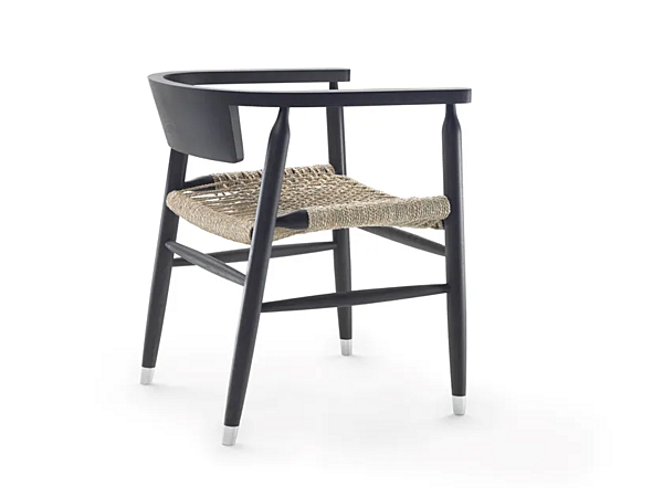 Кресло из ясеня с сиденьем из бумажной лозы FLEXFORM DORIS 29911 фабрика FLEXFORM из Италии. Фото №3